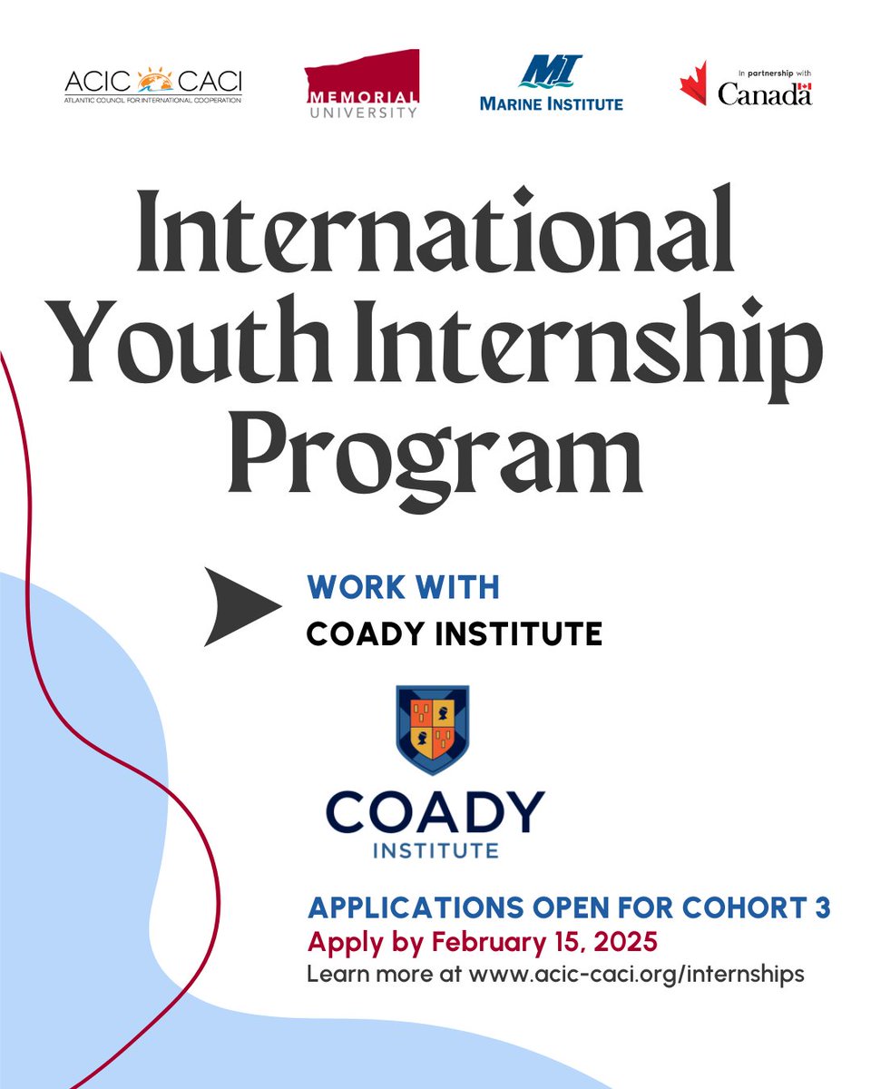 CoadyStFX's tweet image. Are you &amp;lt;30 years old in Canada and looking for an opportunity for growth, learning, and contributing to women&apos;s empowerment?

In partnership with #ACIC, two International Youth Internship placements are available with #CoadyPartner @tgnptz  .

➡️ Apply: acic-caci.org/internships