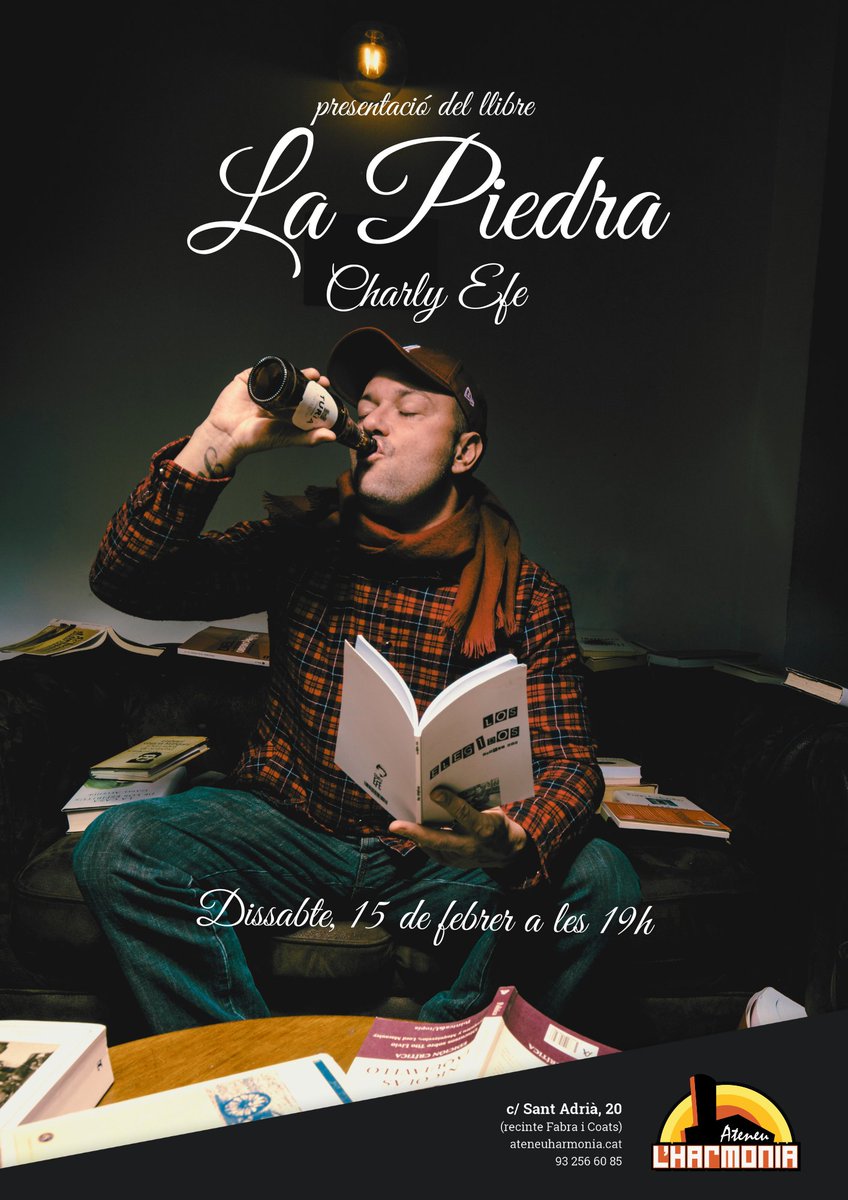 Aquesta setmana, a més de venir a comprar els tiquets de la #calçotadaharmonia també pots venir a...:

☝️Comissions: Antiestigma i comunicaicó
💬Monòlegs en català
🎷Jam de Blues
📖Presentació del llibre de Charly Efe
🎶Musical Prescription

Més info: ateneuharmonia.cat/agenda