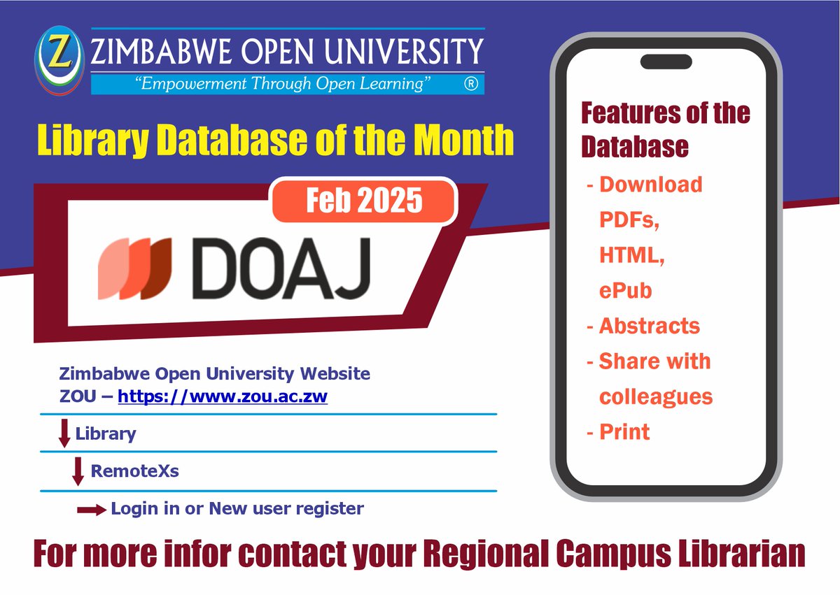 ZOULibrary's tweet photo. LIBRARY DATABASE OF THE MONTH https://t.co/bduMPT36iS