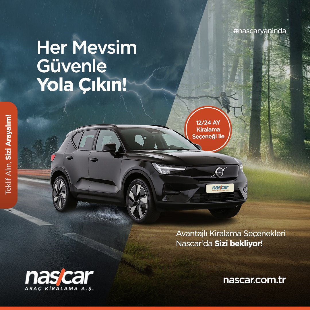Nascar Filo ile kışın zorlu yollarında da, yazın sıcak asfaltında da güven ve konfor hep sizinle! 🚗

Yola çıkarken Nascar Filo’yu seçin, rahatlığın tadını çıkarın! ❄️☀️

🌐 nascar.com.tr

#Nascar #NascarFilo #FiloKiralama #Prestij #İşDünyası #AraçKiralama