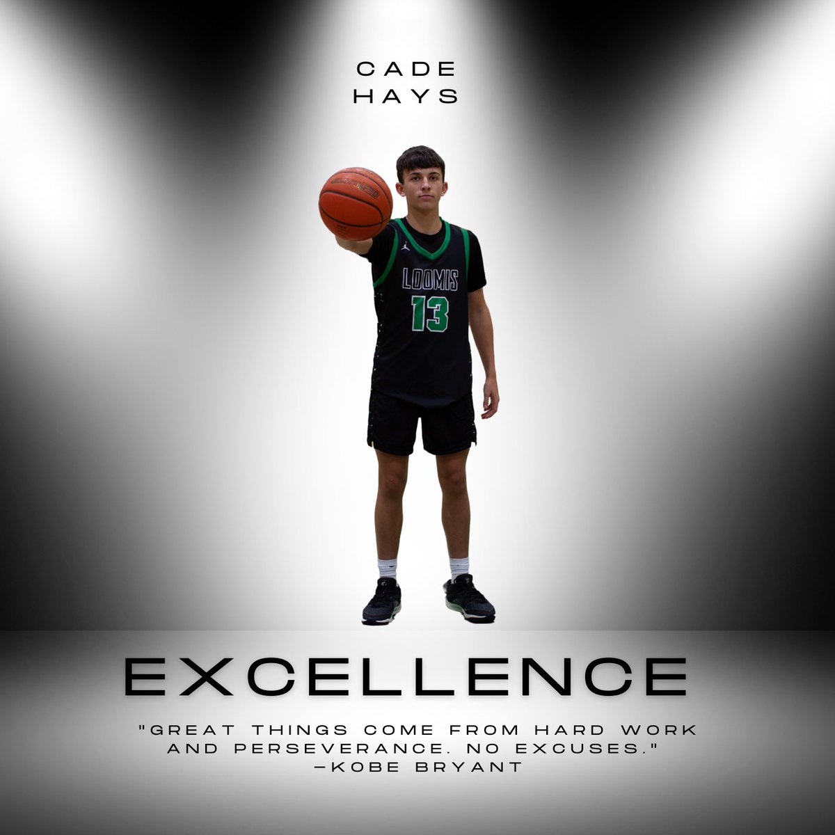 Cade Hays is our #LoomisLimelight this week. Any success you see from Cade in the games is no accident. Cade is the epitome of a gym rat and has earned all basketball successes through his commitment to improve. We're glad to have you, Cade!