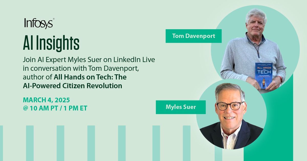 Myles Suer (@mylessuer) on Twitter photo Hosting @TDAV on AI Insights! Talking All Hands on Tech & citizen development in an AI world. buff.ly/4hknETm <a href="/jayferro/">Jay Ferro</a> <a href="/ShumakerCarrie/">Carrie Shumaker</a> <a href="/joannefriedman/">Joanne Friedman</a> <a href="/mskaff/">Michael Skaff</a> @mzyw <a href="/_jfeldman/">Jonathan Feldman - _jfeldman@mastodon.social</a> <a href="/landryst/">Stephen Landry</a> <a href="/nyike/">Isaac Sacolick</a> <a href="/psalvitti/">Peter Salvitti</a> <a href="/ciomentors/">Joe Topinka</a> <a href="/mthiele10/">Mark Thiele he/him</a> Hosting @TDAV on AI Insights! Talking All Hands on Tech & citizen development in an AI world. buff.ly/4hknETm <a href="/jayferro/">Jay Ferro</a> <a href="/ShumakerCarrie/">Carrie Shumaker</a> <a href="/joannefriedman/">Joanne Friedman</a> <a href="/mskaff/">Michael Skaff</a> @mzyw <a href="/_jfeldman/">Jonathan Feldman - _jfeldman@mastodon.social</a> <a href="/landryst/">Stephen Landry</a> <a href="/nyike/">Isaac Sacolick</a> <a href="/psalvitti/">Peter Salvitti</a> <a href="/ciomentors/">Joe Topinka</a> <a href="/mthiele10/">Mark Thiele he/him</a>