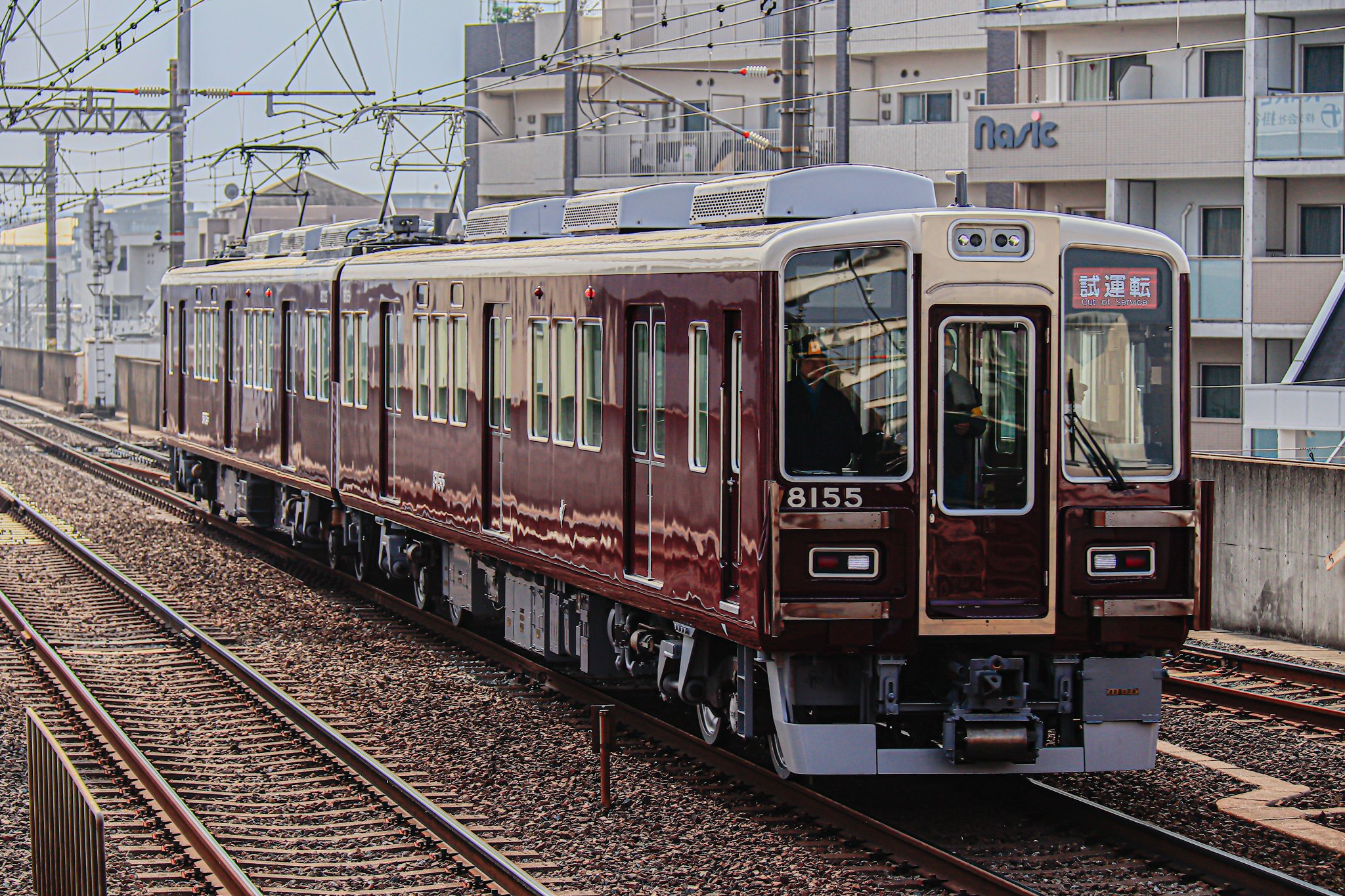 阪急電車8000系8007f2008年エコトレイン未来のゆめまち号8両GM宝塚線 阪急「エコトレイン未来のゆめ・まち号」運行開始｜鉄道ニュース
