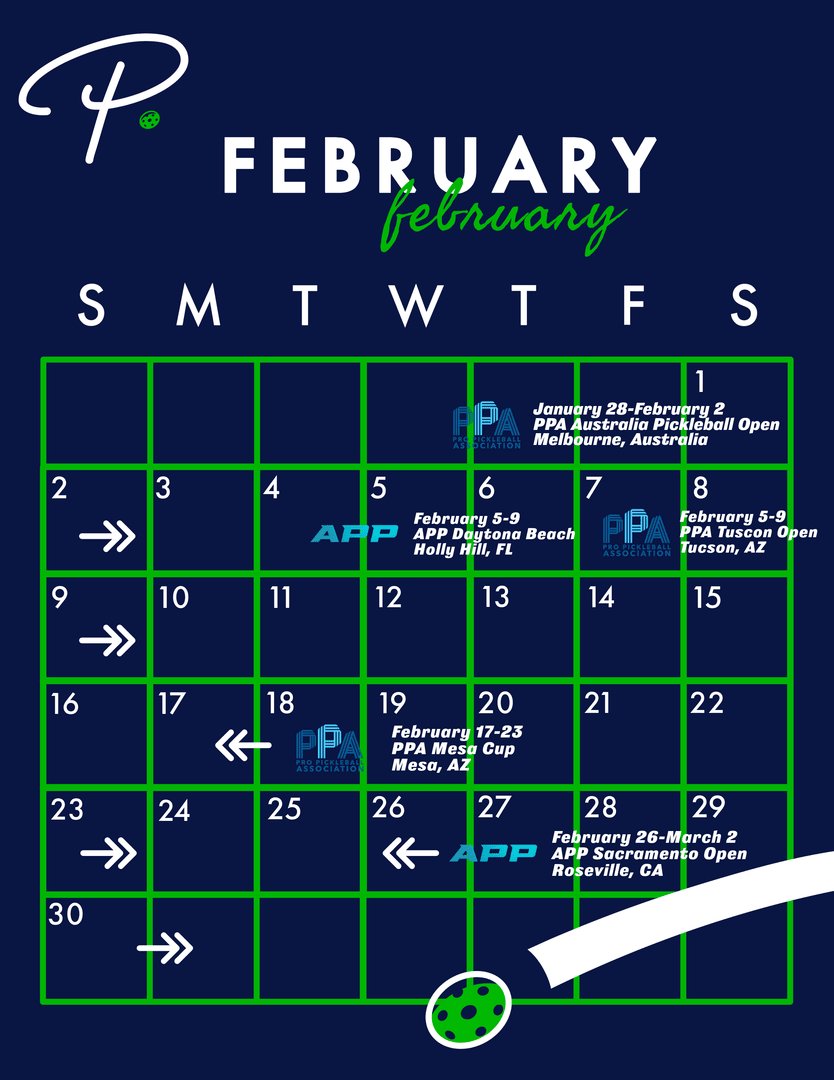 More exciting pickleball events are headed your way in February! 📆 Keep up-to-date with all the pro pickleball action and upcoming tour dates at thepickler.com.
#pickleball #pickler #pickleballtournament #propickleball