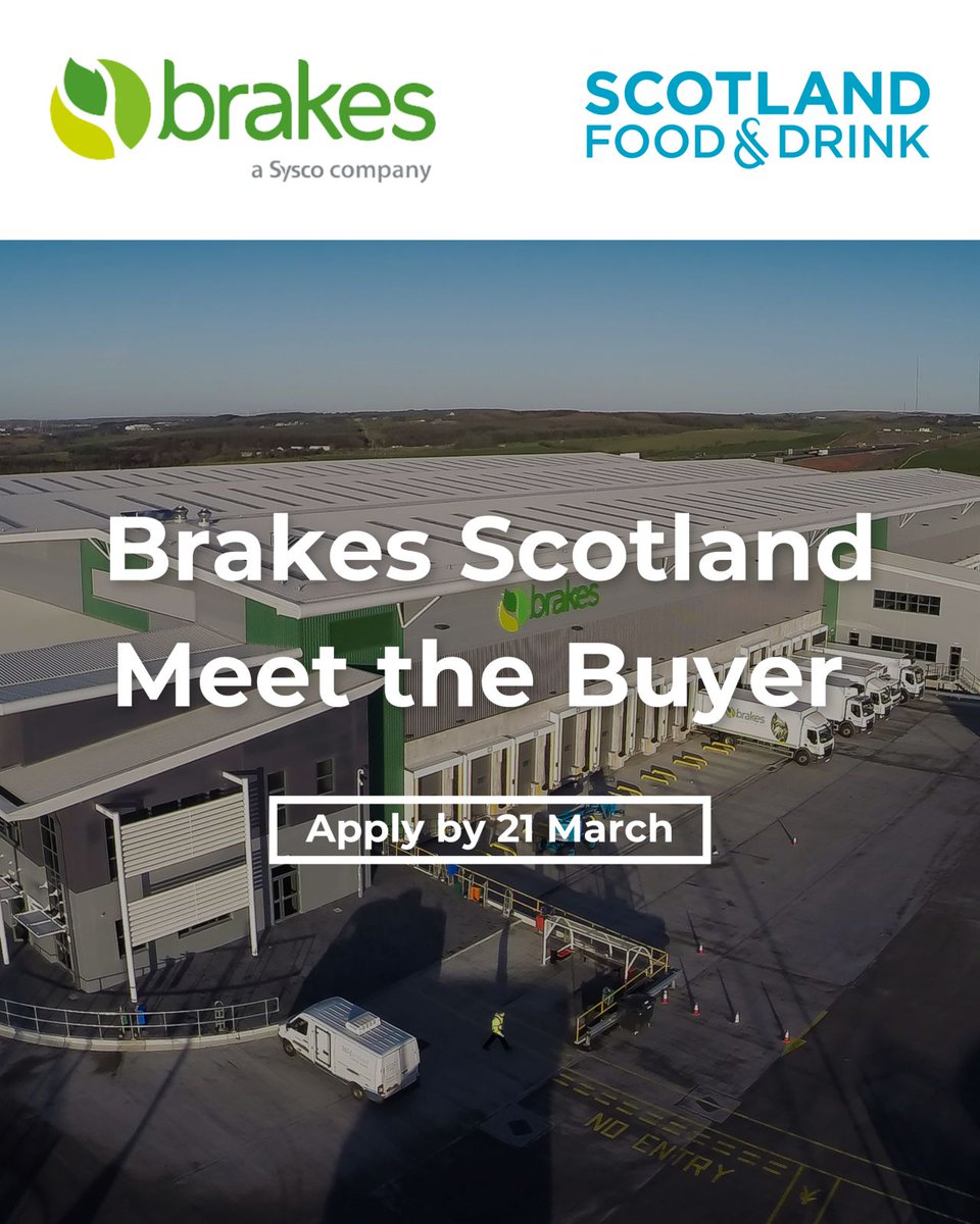 Collaborating with @scotfooddrink, <a href="/Brakes_Scotland/">Brakes Scotland</a> will host a Meet the Buyer where pre-selected Scottish producers will pitch to a panel of key decision makers from across the business. Apply by 21st March: ow.ly/50mL50UVJW0

<a href="/fooddrinkcounty/">East Lothian Food and Drink</a> <a href="/lothianschamber/">Mid East Lothian</a>