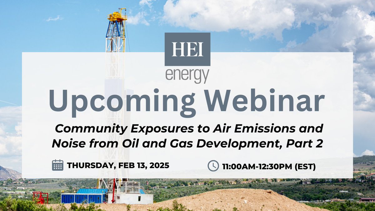 Join our upcoming webinar on Feb 13 at 11AM (EST)!

In part 2 of the series, the TRACER research teams will describe a model designed to predict emissions from oil and gas operations and their influence on air quality and population exposures.

Register: tinyurl.com/3cp4hw6p