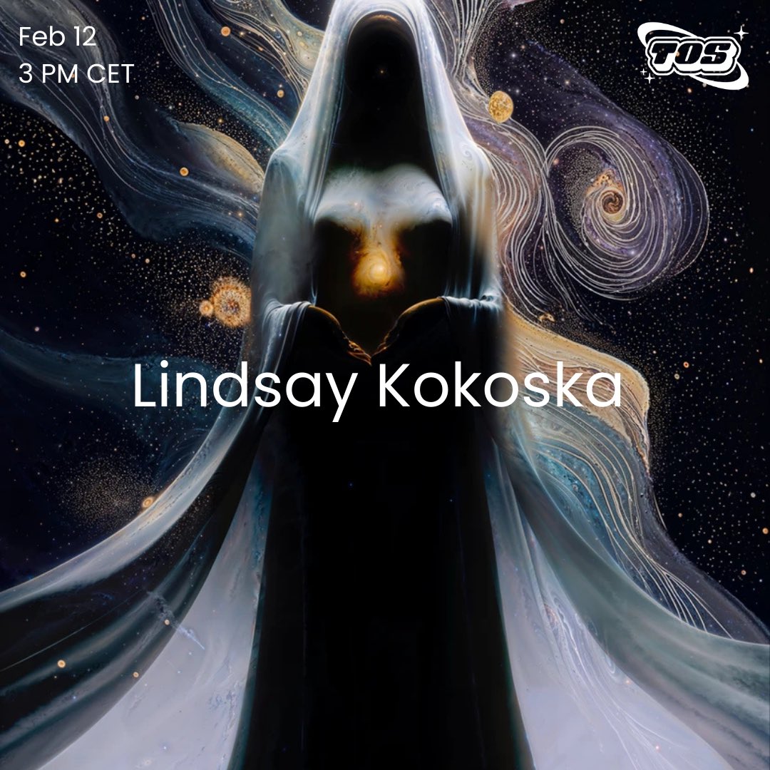 Omakase 🩵 join our webinar with <a href="/Infinite_Mantra/">Lindsay Kokoska ✨</a>, a multimedia artist merging traditional and digital techniques to explore consciousness, mindfulness, and the cosmos.

Live this Wednesday at 3 PM CET⬇️