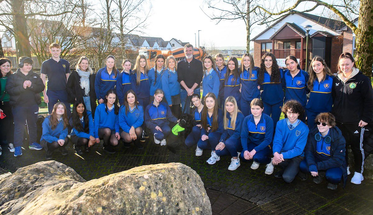 After a great week of training with <a href="/irishguidedogs/">Irish Guide Dogs for the Blind</a>, our students had a huge surprise on their tour of the centre! Not only did they meet adorable puppies in training, but they also got to meet the one and only Roy Keane! ⚽️Thanks for the photo <a href="/johnallenimages/">John Allen</a> <a href="/KinsaleComSch/">Kinsale Community School</a>