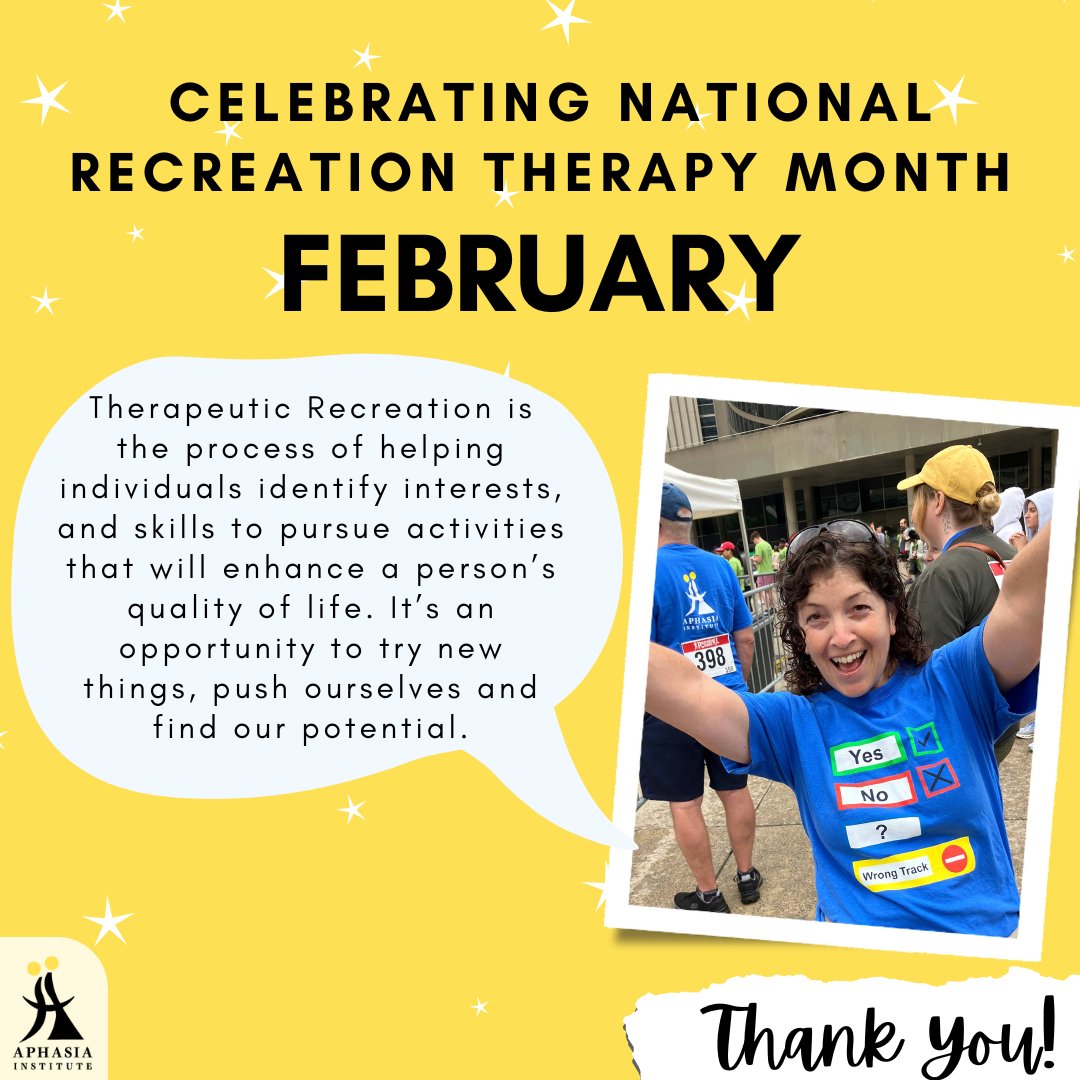February is National Recreation Therapy Month.
A #rectherapist assists with necessary adaptations &amp; modifications to allow full participation &amp; educates individuals on the resources required to participate in #recreation &amp; leisure.
#therapeuticrecreation #rectherapy #TRAwareness