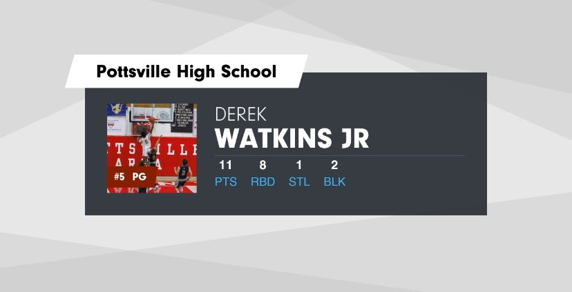 Derek Watkins Jr stats in win over Panther Valley 56-54