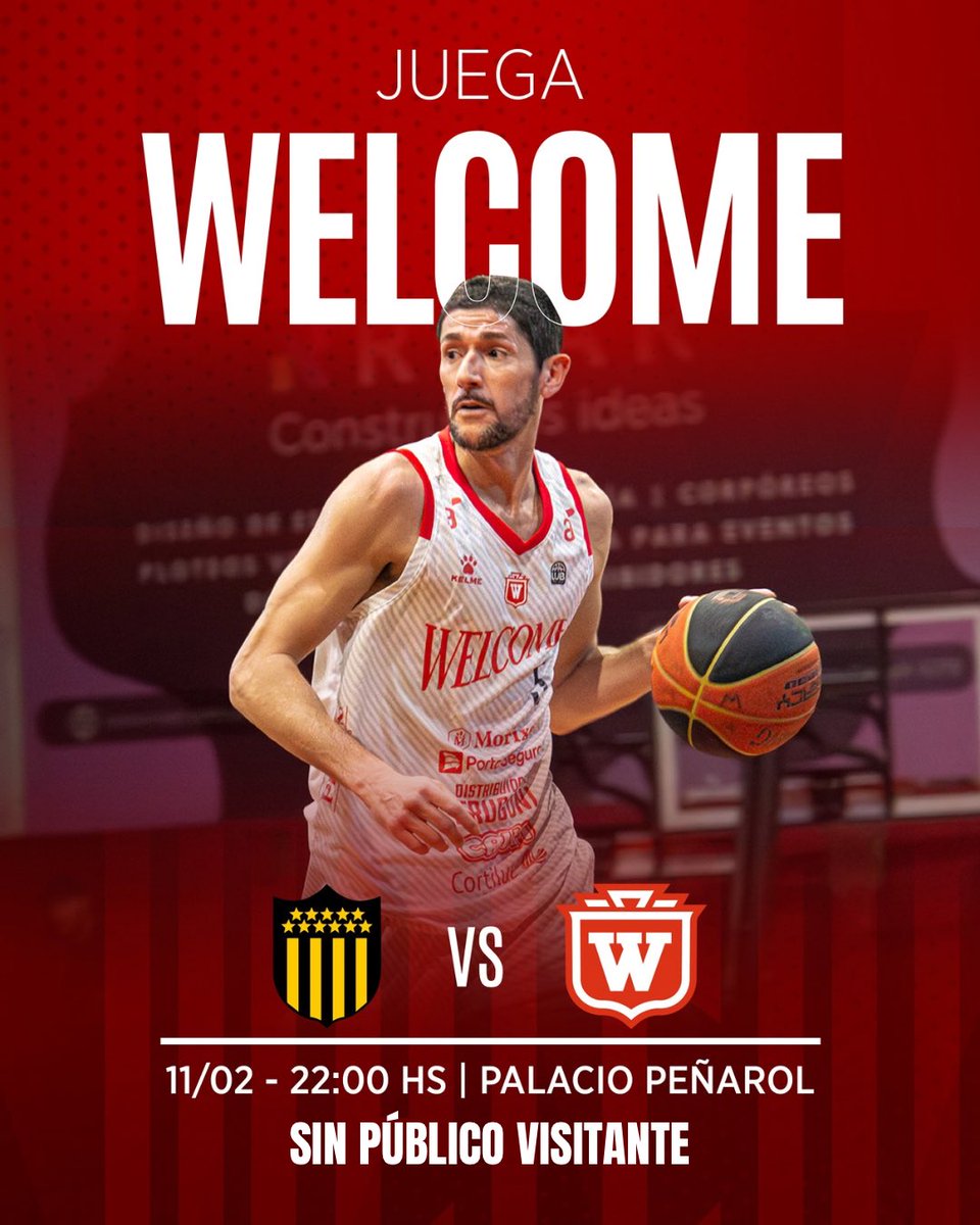 Welcome (@cawelcomeuy) on Twitter photo ¡JUEGA WELCOME! ❤️🤍
📆 11/02
🆚 <a href="/BasketCAPuy/">PEÑAROL | Basketball</a>
🕔 22:00 hs
📍Palacio Peñarol
SIN PÚBLICO VISITANTE
¡Vamos W!💪🏀 ¡JUEGA WELCOME! ❤️🤍
📆 11/02
🆚 <a href="/BasketCAPuy/">PEÑAROL | Basketball</a>
🕔 22:00 hs
📍Palacio Peñarol
SIN PÚBLICO VISITANTE
¡Vamos W!💪🏀