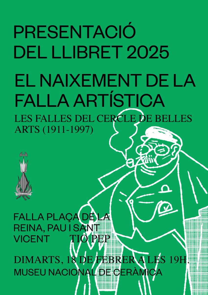 El pròxim dimarts dia 18 a les 19 hores al Palau del Marques de Dos Aigües presentarem el nostre llibret d'enguany, dedicat a la vessant fallera del Cercle de Belles Arts, una entitat fonamental en la conformació de la festa de les Falles. #Falles25 #Llibret #LletresFalleres