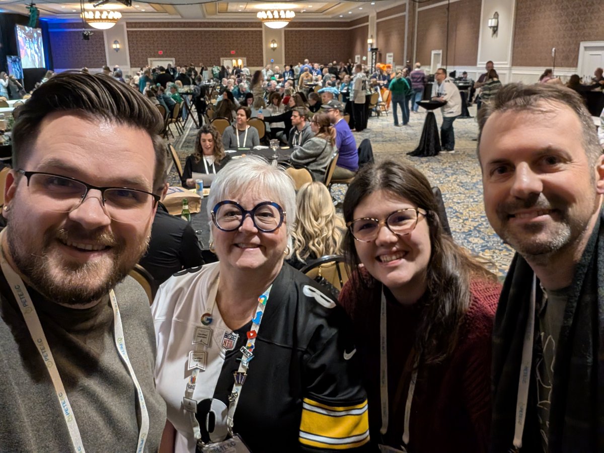 PMGoogleGoddess's tweet photo. What a way to kick off the Pete & C Edtech Conference! 🎉 So much fun catching up with friends and watching the Eagles win the Superbowl! 🏈🦅 #PeteandC #EdtechConference #FlyEaglesFly @DanielCyckowski @mskb26 @holliewood24 @kerinteach https://t.co/Umkxptdgs4