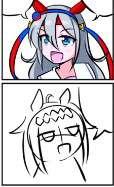 #仕上がりとラフを同時にアップしてみよう 
あんまりこういうラフ画がない(笑) 