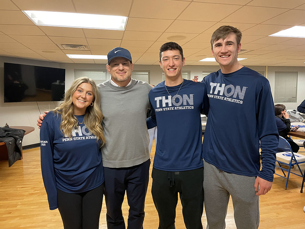 PennStateWREST's tweet photo. We are so grateful that yesterday's dual was our THON event! It was humbling to have so many wonderful kids and their families in our house! It was wonderful to visit with you all after our dual! Thank you for being there!
#PSUwr https://t.co/D4M7UcicBB
