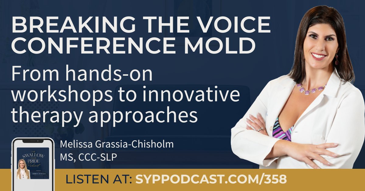 In this inspiring episode, Melissa Grassia-Chisholm shares her vision for bridging gaps in voice and swallowing therapy through the upcoming Functional Voice Swallow Airway Conference – and proves that innovation often starts with seeing what's missing. syppodcast.com/358