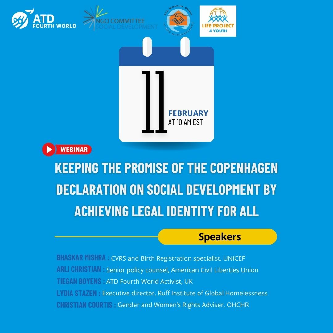 Please join us tomorrow (Tuesday Feb 11) at 10am (EST) for this very important webinar! You can register (it's free!) here: us06web.zoom.us/webinar/regist… session of the #UN Commission for Social Development side event🌏 #LeaveNoOneBehind #LegalIdentity4All