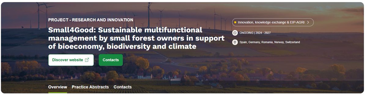 Small4Good (@small4good) on Twitter photo π Great news!
βΌοΈ Small4Good has been included in the <a href="/eucapnetwork/">EU CAP Network</a> project database.
π³ This database features innovative projects from across Europe.
π Find the full info here: shorturl.at/carnB
π²#Small4Good
#ForestManagement #EUForestStrategy #SustainableForestry π Great news!
βΌοΈ Small4Good has been included in the <a href="/eucapnetwork/">EU CAP Network</a> project database.
π³ This database features innovative projects from across Europe.
π Find the full info here: shorturl.at/carnB
π²#Small4Good
#ForestManagement #EUForestStrategy #SustainableForestry