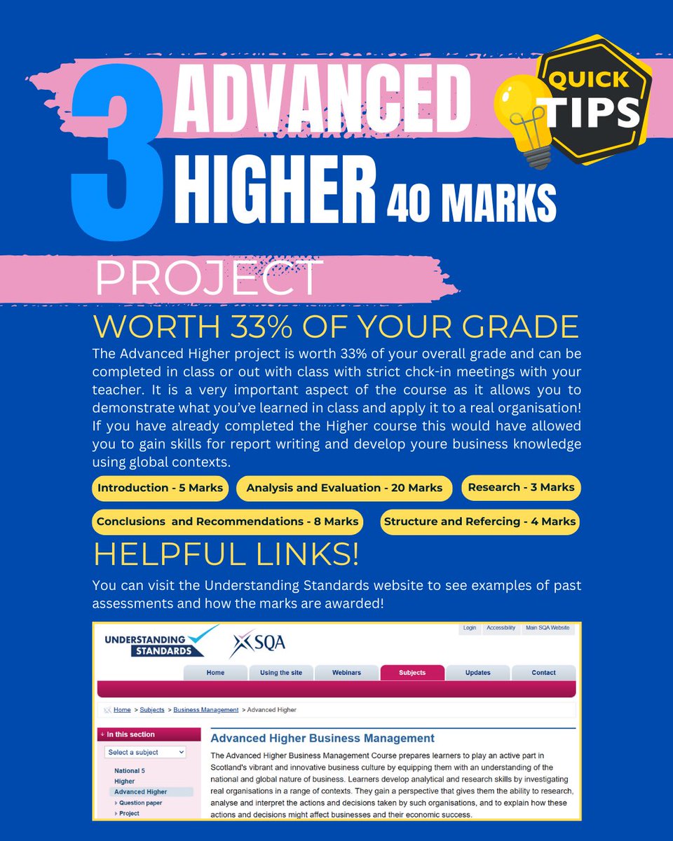 Curious about your assignment? Have a look at some information and tips for those of you who will be completing their assignment soon. #Business #SQA #RenfrewshireCouncil #GryffeHS