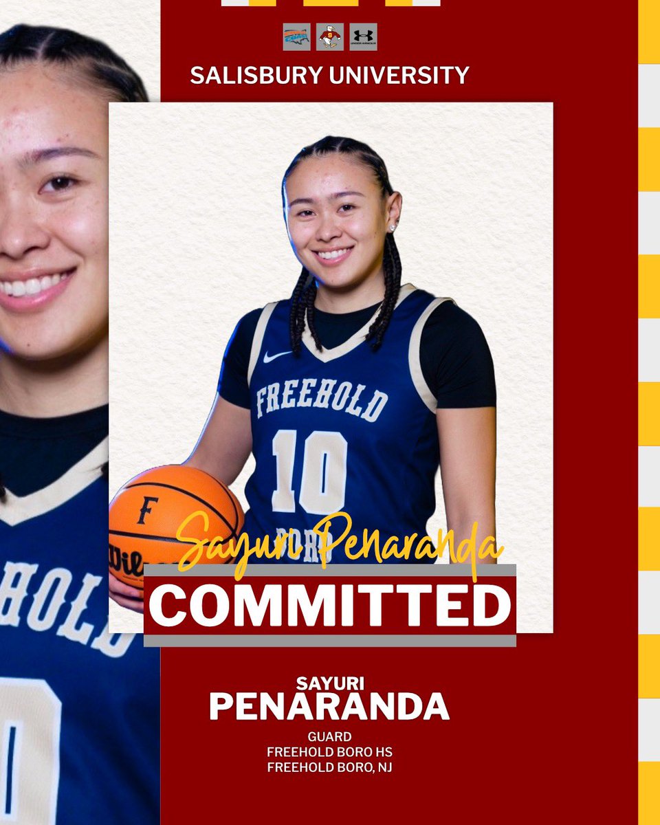 NJ Panthers (@nj_panthers) on Twitter photo COMMITTED
Congrats to <a href="/SayuriPenaranda/">Sayuri Penaranda</a> on her commitment to <a href="/SalisburyWBB/">SU Women's Basketball</a>!!!
#earnedit COMMITTED
Congrats to <a href="/SayuriPenaranda/">Sayuri Penaranda</a> on her commitment to <a href="/SalisburyWBB/">SU Women's Basketball</a>!!!
#earnedit
