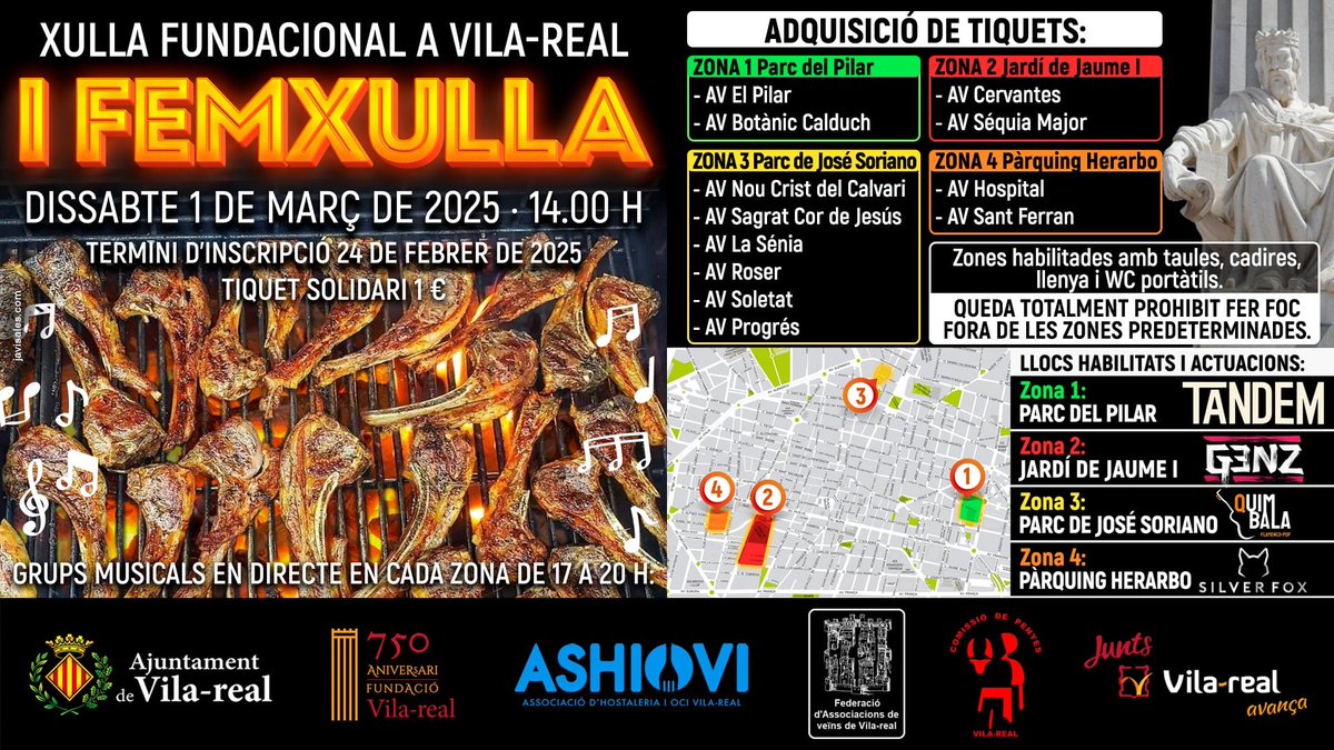 revistapoble's tweet photo. #Vila_real reinventa la #Xulla: data, ubicacions i novetats de la primera Xulla de les festes fundacionals.
https://t.co/M01Jbqx1gD https://t.co/nCER2auGIJ