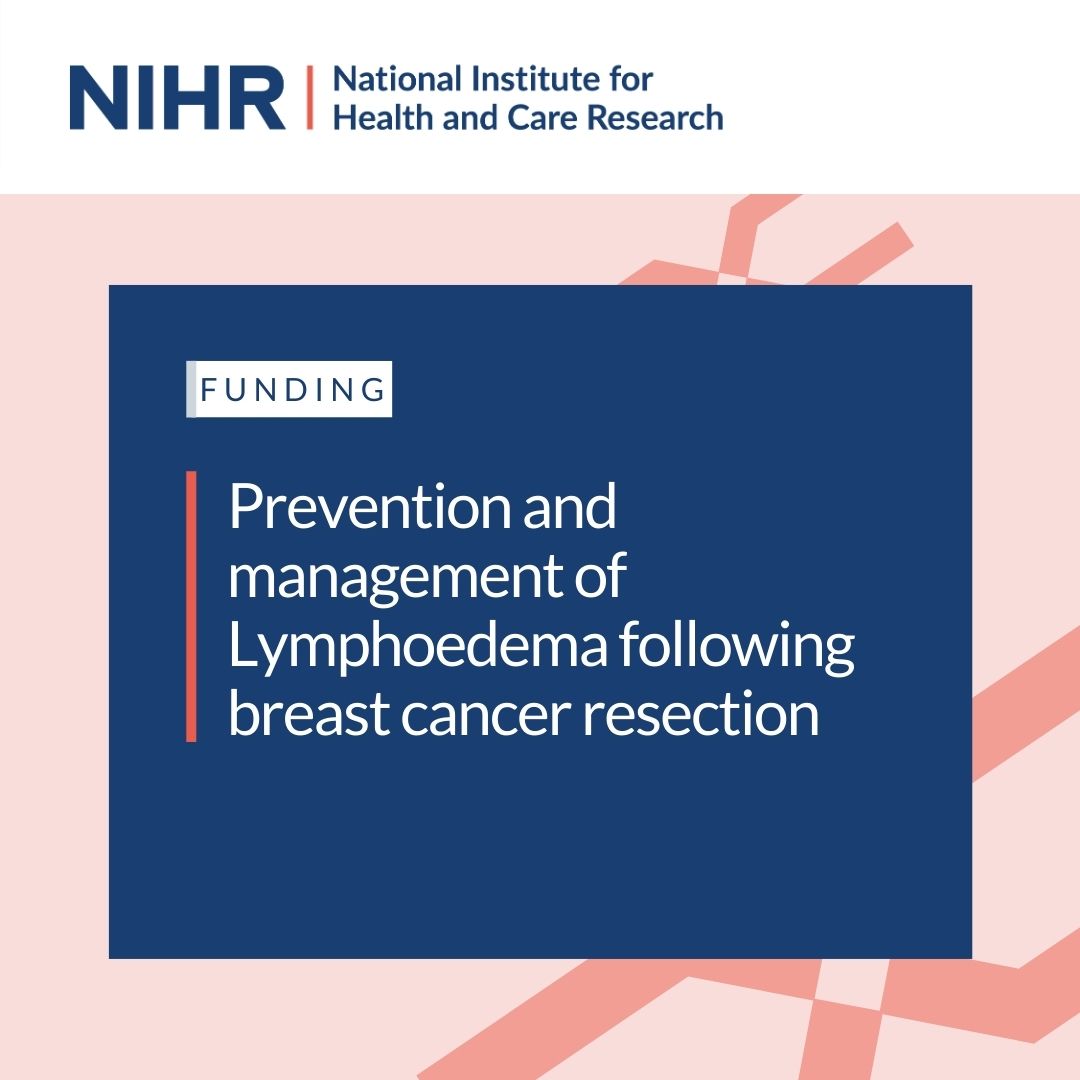 We’re looking for research into the prevention and management of Lymphoedema in women who have undergone breast cancer resection.

In particular, we’re seeking evaluation of surgical procedures and imaging techniques used to support surgery.

Find out more and apply: