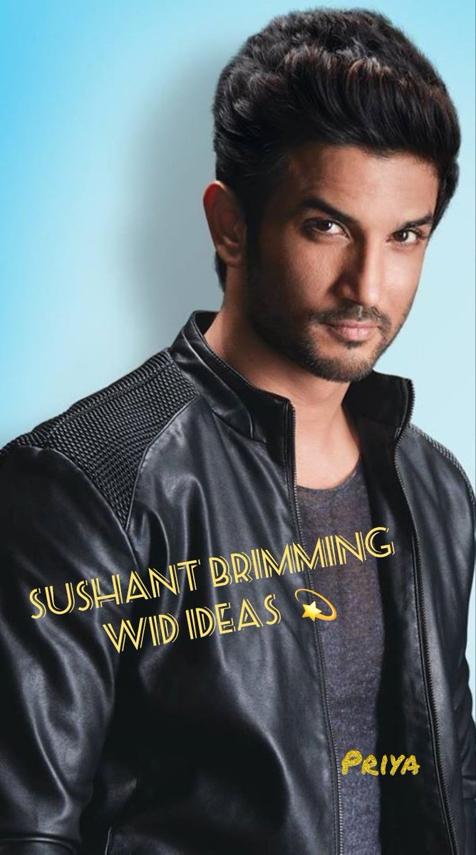 _Evening Tagline___❣️✨️💫

 ✒️  Sushant Brimming Wid Ideas  💫
"Believe you can and you're halfway there."
#SushantSinghRajput𓃵
 <a href="/itsSSR/">Sushant Singh Rajput</a> ❣️