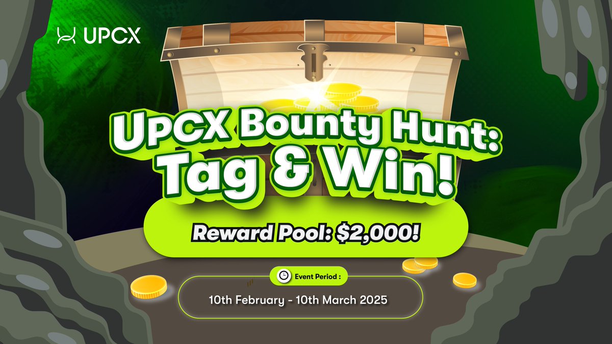 Upcxofficial's tweet photo. Calling All New Users! Join the UPCX Bounty Hunt & Win Big with 100 slots! 🎉

How to Join:
1️⃣ Follow @Upcxofficial & retweet this tweet
2️⃣ Comment your ERC20 Wallet & Tag 3 friends

DOUBLE Your Rewards!
3️⃣ Leave a review for the UPCX Wallet & share a screenshot!
▪️ iOS: https://t.co/KdUlcF7B04
▪️Android: https://t.co/GrEBMURT7d
▪️Chrome Extension: https://t.co/ffo071ji6M

📥 Submit your Twitter handle in this Google Form & get a share of $2,000: https://t.co/Tuw8NvsAvQ

📅 Event Date: 10th February - 10th March, 2025

This is your moment! Follow, engage & start earning!