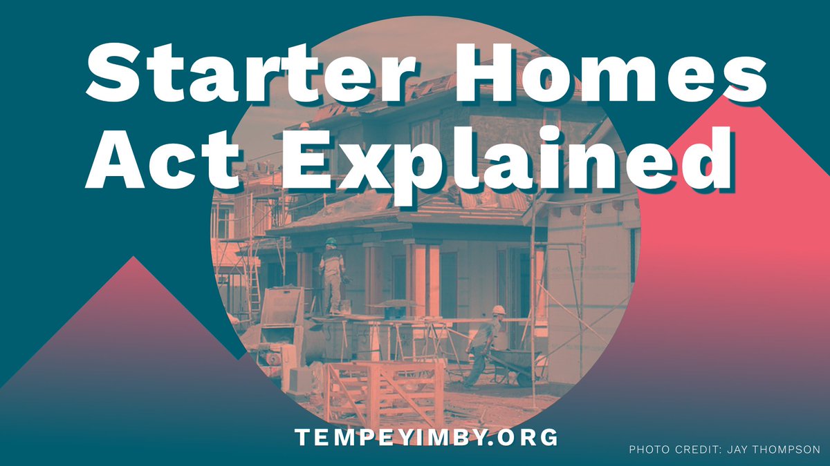 YIMBYTempe's tweet image. NEW: The Starter Homes Act would give more Arizonans a path to homeownership.
Read our latest piece explaining how this bipartisan legislation works and what you can do to advocate for it.