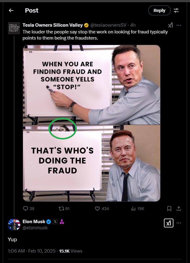 WhodatJoey's tweet photo. Did Elon just interact with two memes created by @hahayes ? 

Or how else did $RIZO sneak in those memes? 👀 https://t.co/WprfLPK9d7