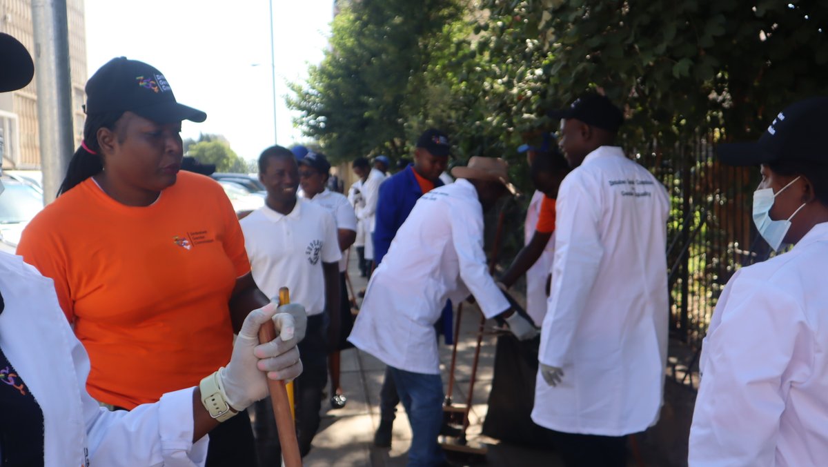 GenderZimbabwe's tweet photo. #ZGC  conducted the National Cleanup for February 2025 at our office premises,  reaffirming our commitment to a clean and healthy environment.  Together, we can keep our country clean! 🌍💚 #CleanUpZimbabwe #Sustainability #GenderEquality #womenzw #genderzw https://t.co/oAnOrFvCmR