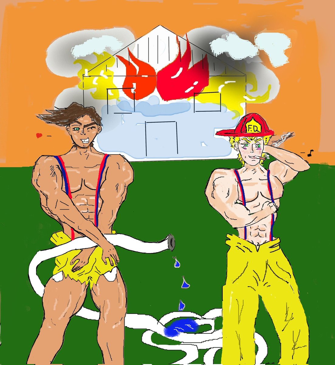 lotusneko1's tweet photo. #cjcmonth2025 Week 2
Prompt: "Something Hot" ジョセフ・ジョースター  シーザー・ゼッペリ https://t.co/wQvCmXGWPI