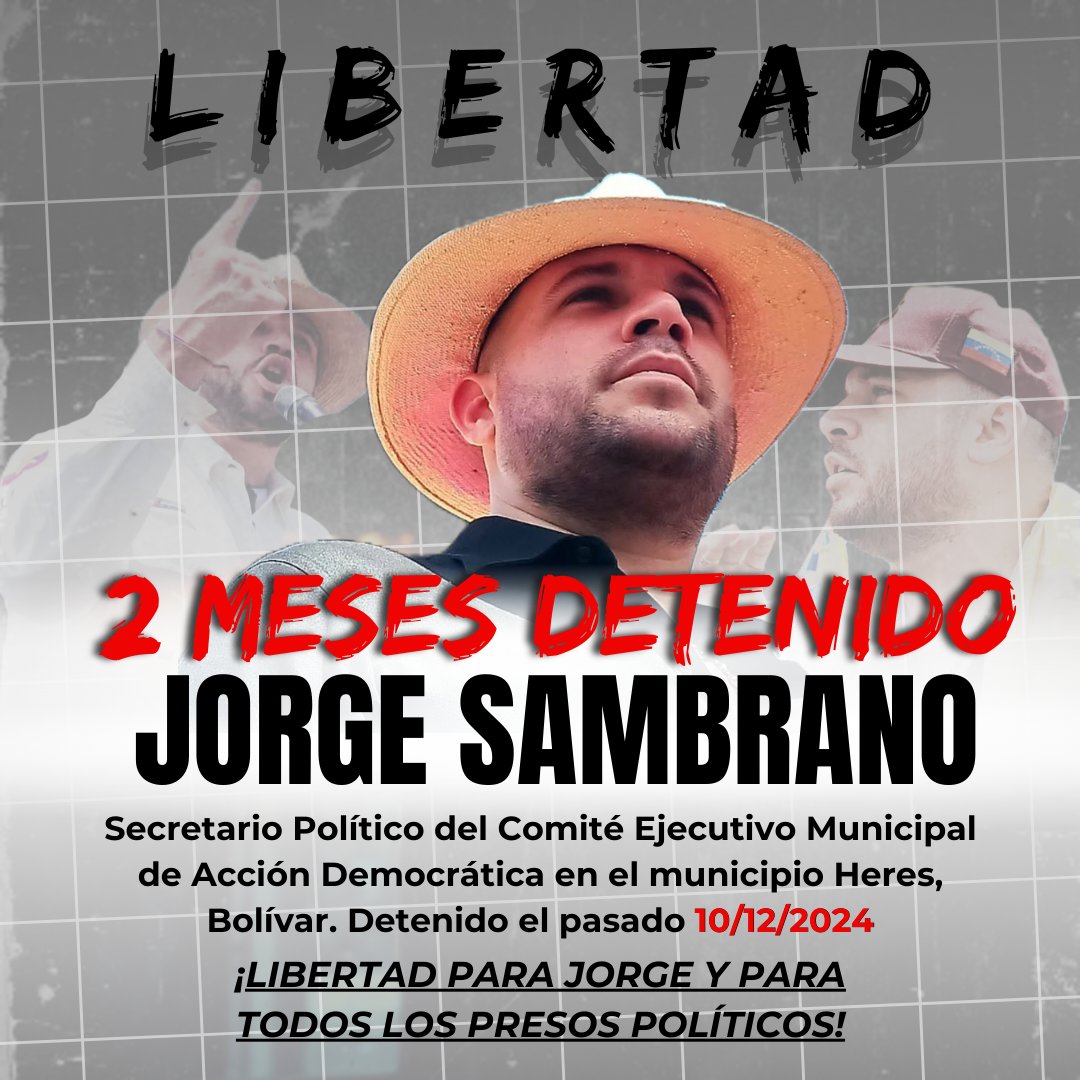 Libertad para Jorge, y para todos los presos políticos.