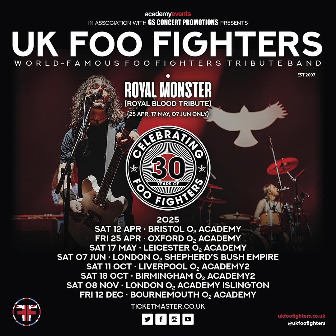 Academy Events (@academyevents) on Twitter photo New <a href="/ukfoofighters/">UK Foo Fighters</a> dates added!
📅Sat 11 Oct - Liverpool
📅Sat 18 Oct - Birmingham
📅Sat 08 Nov - London
📅Fri 12 Dec - Bournemouth
Tickets on sale Wed 10am:
ticketmaster.co.uk/uk-foo-fighter… New <a href="/ukfoofighters/">UK Foo Fighters</a> dates added!
📅Sat 11 Oct - Liverpool
📅Sat 18 Oct - Birmingham
📅Sat 08 Nov - London
📅Fri 12 Dec - Bournemouth
Tickets on sale Wed 10am:
ticketmaster.co.uk/uk-foo-fighter…