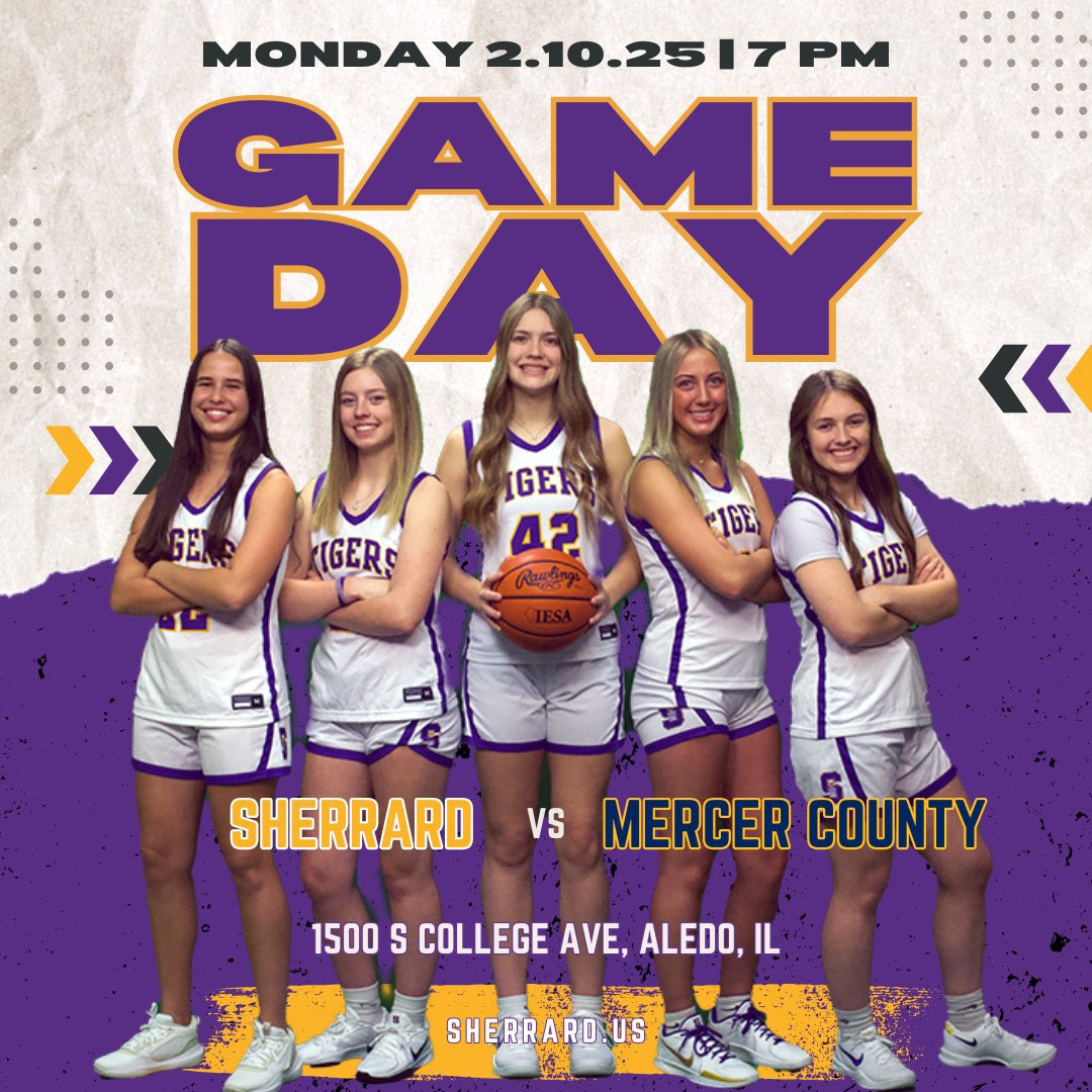 IT’S GAME DAY!!!
🆚 Mercer County 
📍 Mercer County High School 
⌚️5:30 pm - FS
⌚️7:00 pm - Varsity

LET’S GO TIGERS!!!