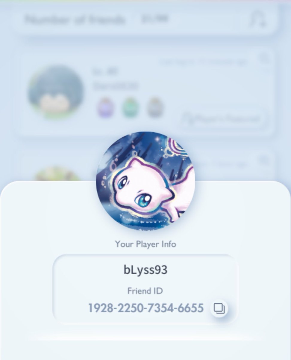 pogo_bLyss93's tweet photo. Hi there! Just using this to share my #PokemonGO experience since i really don't have anyone to talk to about it. I also play a few mainline games and #PokemonTCGPocket #Pokemon #PokemonCommunity #PokemonTrainer #PokemonGames
#PokemonVideoGames #PokemonGoApp https://t.co/QG8fTyIaUM