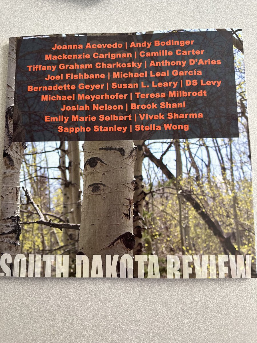 Thank you <a href="/SoDakReview/">South Dakota Review</a> can’t wait to read!