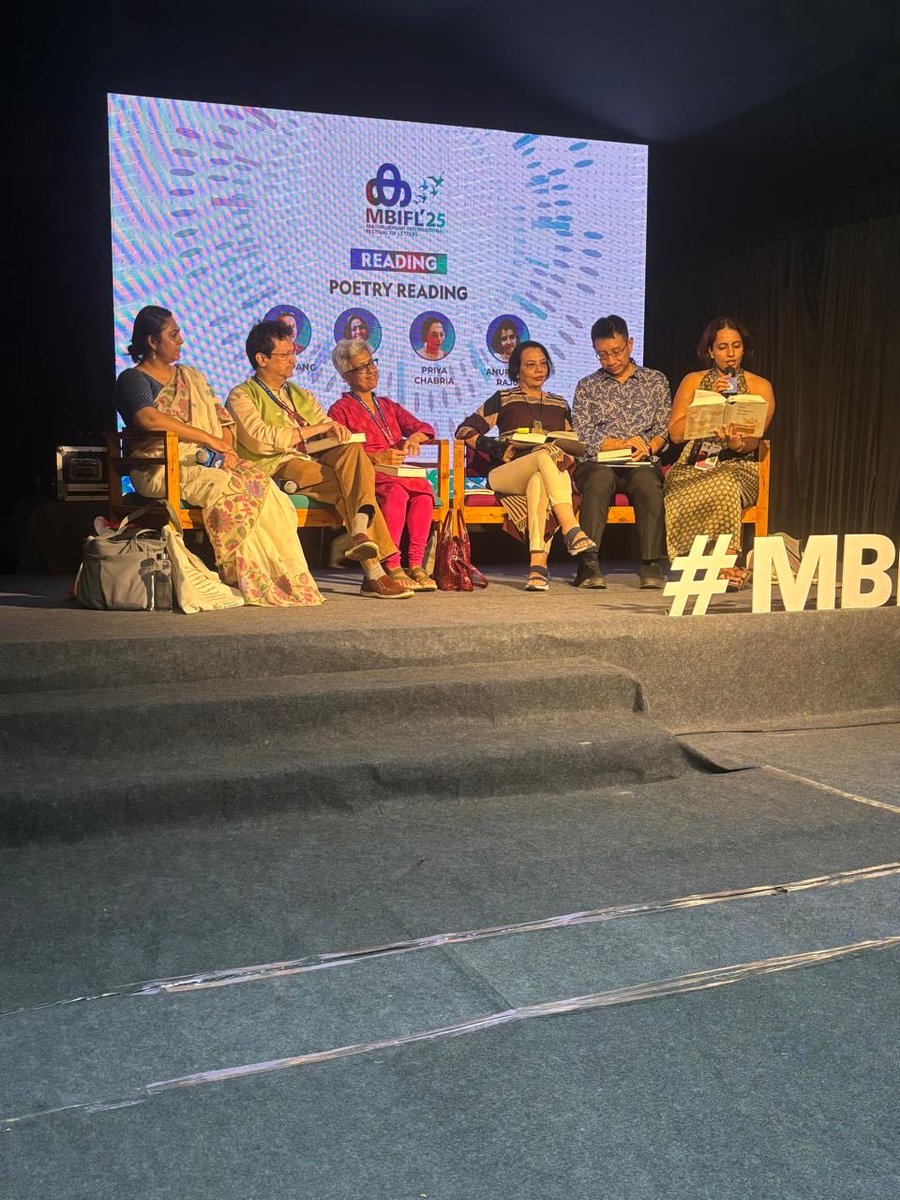 Launch: Poetry at Sangam’s THE DRAGON’S HEART World Poetry in Translation, ⁦at <a href="/mbifl2025/">Mathrubhumi International Festival of Letters</a>⁩,. Coeditors ⁦<a href="/MrinHarchandrai/">Mrinalini Harchandrai</a>⁩ &amp; me; ⁦<a href="/ju_press/">Jadavpur University Press</a>⁩ publishers. <a href="/anupamaraju/">Anupama Raju</a>⁩ ⁦<a href="/alfpang/">Alvin Pang, PhD</a>⁩ me, ⁦⁦<a href="/ShampooChats/">Sampurna Chattarji</a>⁩ ⁦<a href="/ranjithoskote/">Ranjit Hoskote</a>⁩ &amp;GopikaJadeja Good energy