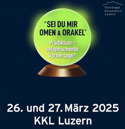 Im Rahmen von <a href="/TrendGesundheit/">Trendtage Gesundheit Luzern</a> tauscht sich Jürg C. Streuli mit Regina E. Aebi-Müller und Carlos B. Quinto über Prädiktion aus: Ist Prädiktion ein unverzichtbares Werkzeug für die Zukunft der Medizin oder eine überschätzte Entwicklung? 🔮🔬

Mehr Infos: tinyurl.com/y3mn8th5
