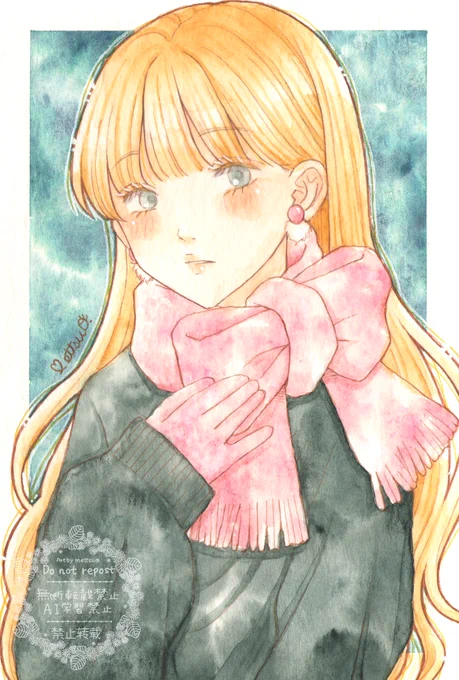 #透明水彩 #アナログ絵 