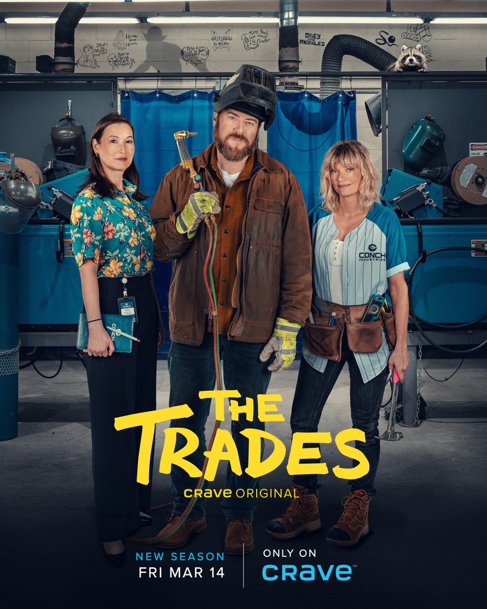 CraveCanada's tweet photo. Back to work.
From the producers of #TrailerParkBoys, The Trades returns March 14 on Crave. https://t.co/qXUMiDRab0