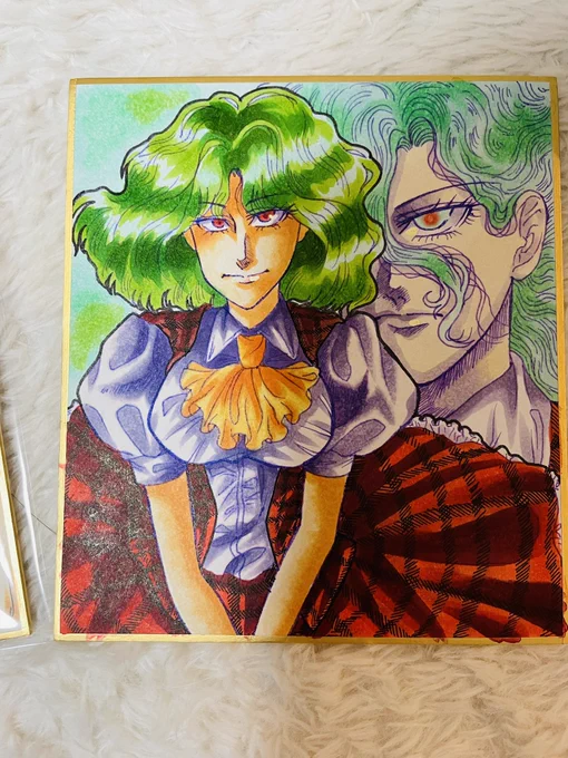 #東方Project  #東方コピック  #風見幽香 華激ノ宴の色紙完成しました〜大変だったちなみに3枚目の色紙は非売品とさせていただきます。申し訳ございません。 