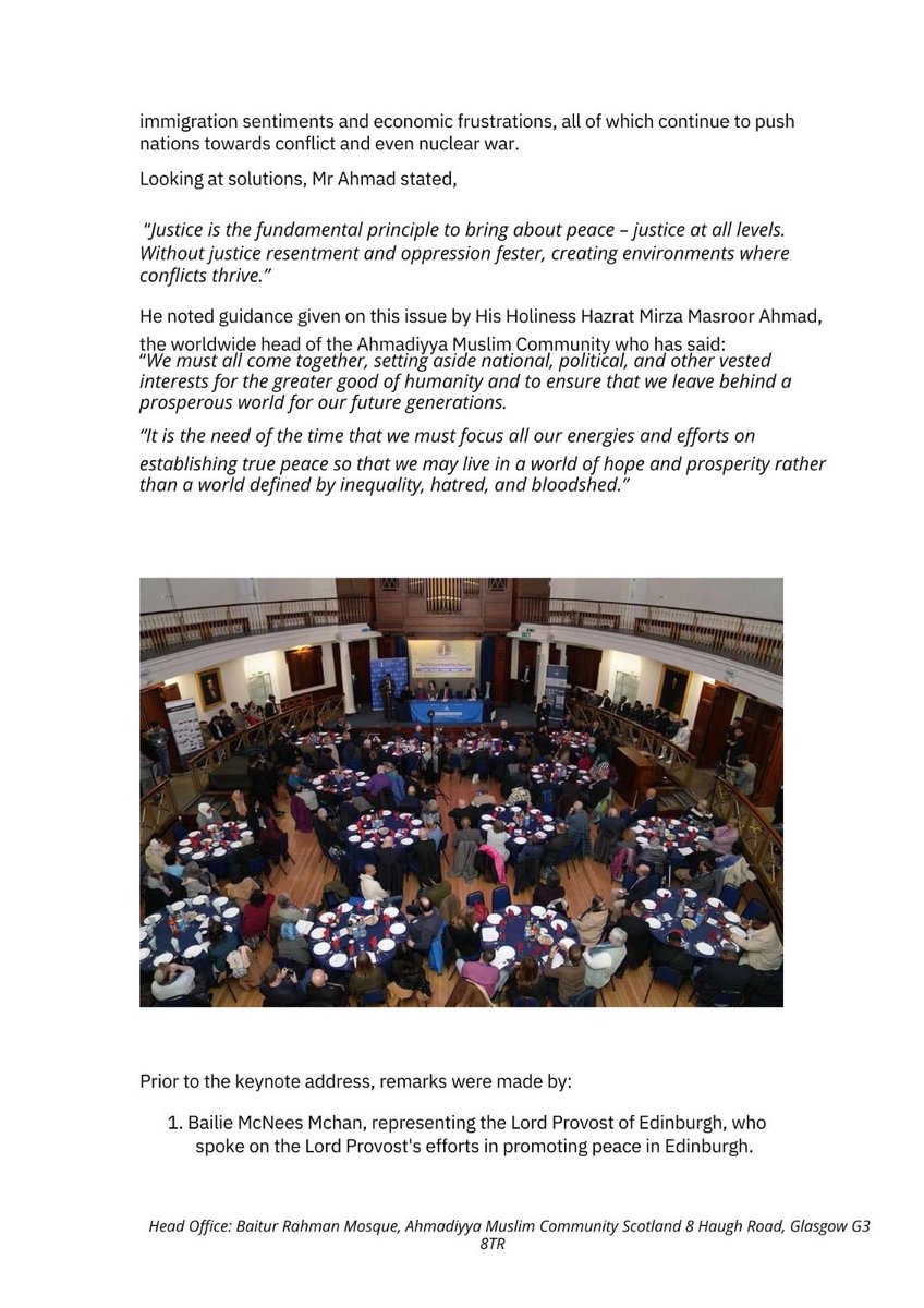 Ahmadiyya Muslim Community Edinburgh & Fife tweet media