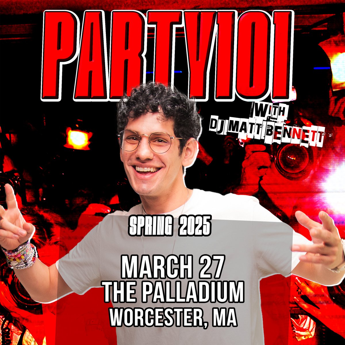 MassConcerts (@massconcerts) on Twitter photo JUST ANNOUNCED📣 Party101 with DJ <a href="/MattBennett/">Partty 101nett</a> is coming to the <a href="/palladiumshows/">The Palladium</a> on 3/27!
📅 Thursday, March 27th
📍 The Palladium
🎟 On Sale | Wednesday 2/12 | 10AM
🔗 hive.co/l/party101-327 JUST ANNOUNCED📣 Party101 with DJ <a href="/MattBennett/">Partty 101nett</a> is coming to the <a href="/palladiumshows/">The Palladium</a> on 3/27!
📅 Thursday, March 27th
📍 The Palladium
🎟 On Sale | Wednesday 2/12 | 10AM
🔗 hive.co/l/party101-327