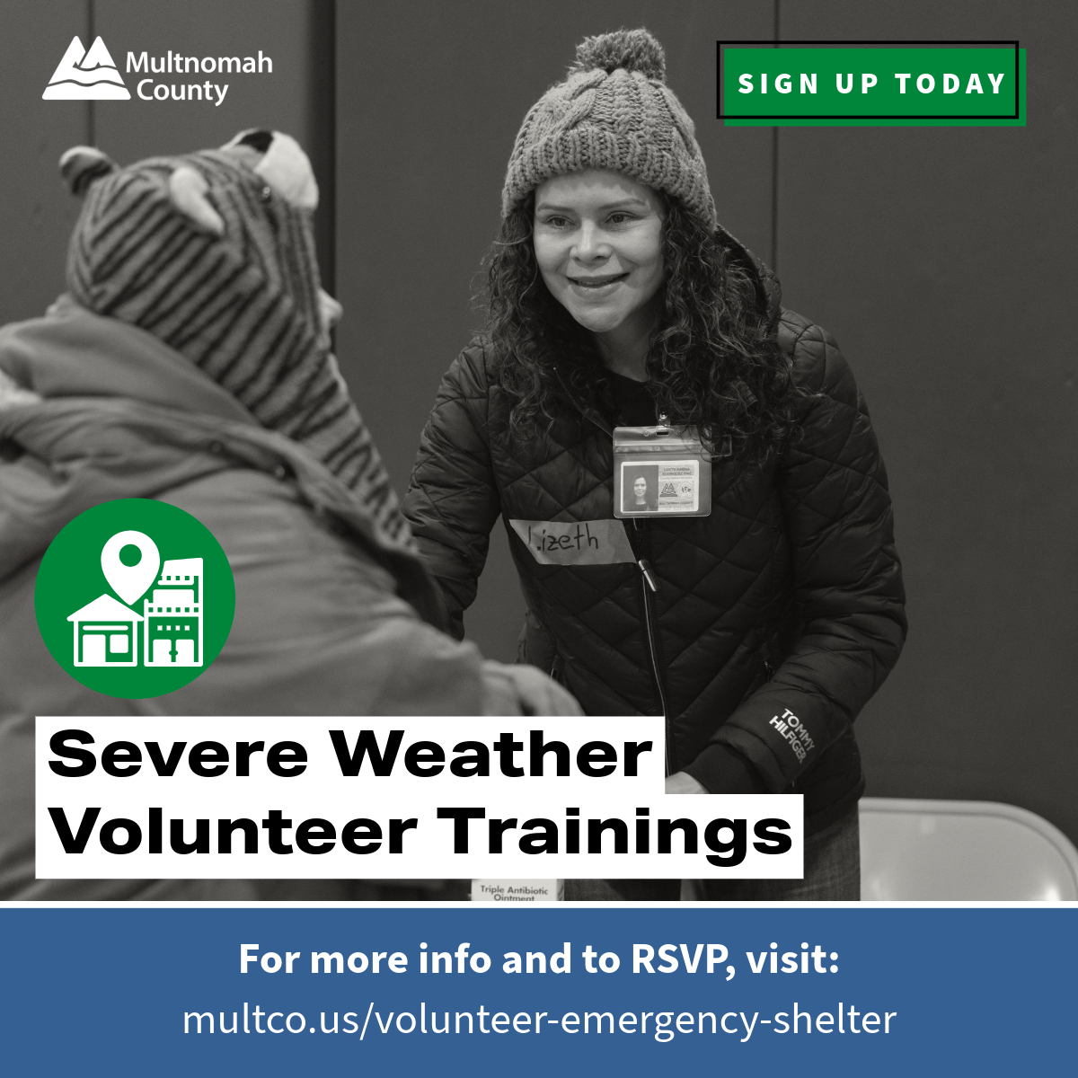 multco_hsd's tweet image. Get prepped to step up in the event @multco puts the call out for emergency shelter volunteers! Join today&apos;s 1pm Info Session or 2pm General Staff training, or Tuesday&apos;s Trauma-informed/De-escalation training! RSVP links and more trainings &amp;amp; role info at multco.us/volunteer-emer….