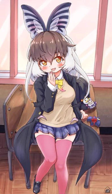 「キ!けんぞく君、まさかこのウサコ様からチョコが貰えるって期待してたってワケ?どうしよっかな～」 #うさこペイント 