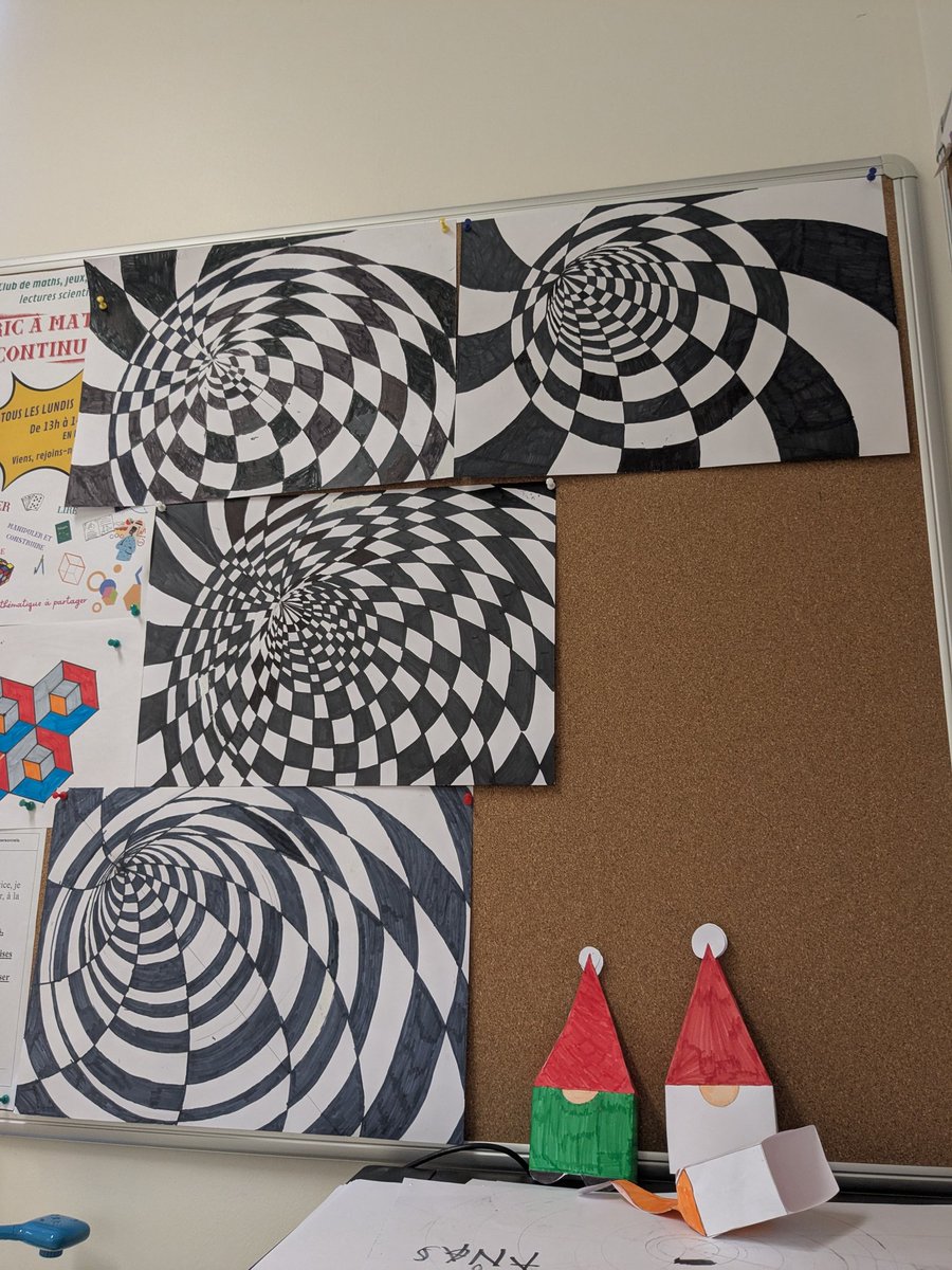 Celine KD (@celine_kd) on Twitter photo La suite des illusions avec les 6e Math'art! 🤯🥳
Choix des élèves : essayer de faire un trou/ tunnel 🕳️, et on change de format... sur du A3!
Prochain format bien + grand! Place aux vacances, et après... les anamorphoses sur les murs du collège ! 🤩<a href="/LesMathsEnScene/">LES MATHS En SCENE #LMES</a> <a href="/DeRegards/">Regards De Géomètre #Regarddegéomètre #RDG</a> La suite des illusions avec les 6e Math'art! 🤯🥳
Choix des élèves : essayer de faire un trou/ tunnel 🕳️, et on change de format... sur du A3!
Prochain format bien + grand! Place aux vacances, et après... les anamorphoses sur les murs du collège ! 🤩<a href="/LesMathsEnScene/">LES MATHS En SCENE #LMES</a> <a href="/DeRegards/">Regards De Géomètre #Regarddegéomètre #RDG</a>