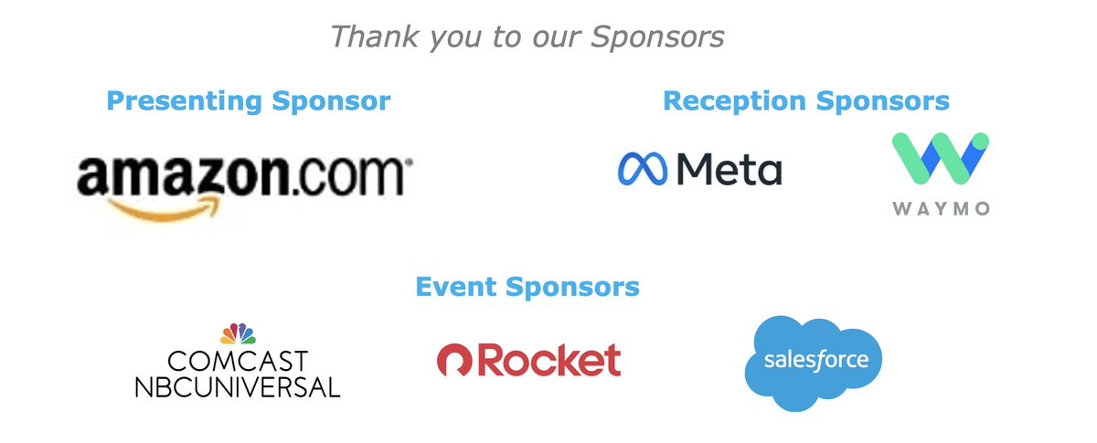 TechNetCentral's tweet image. Thank you to our 2025 Sponsors for #COTechDay:
Presenting Sponsor @Amazon
Reception Sponsors @Meta & @Waymo
and Event sponsors @Comcast, @RocketCompanies & @salesforce
We’ll be talking with state leaders about policies needed to ensure Colorado remains a leader in innovation.