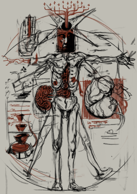 Monlenz's tweet photo. Im working on a shirt design, its coming along slowly. im kinda just throwing things at it seeing what sticks, and im quite enjoying it. if it ends up looking anything like the mock up i did id be pretty fuckin happy to wear that. https://t.co/TSeOxa9ewo