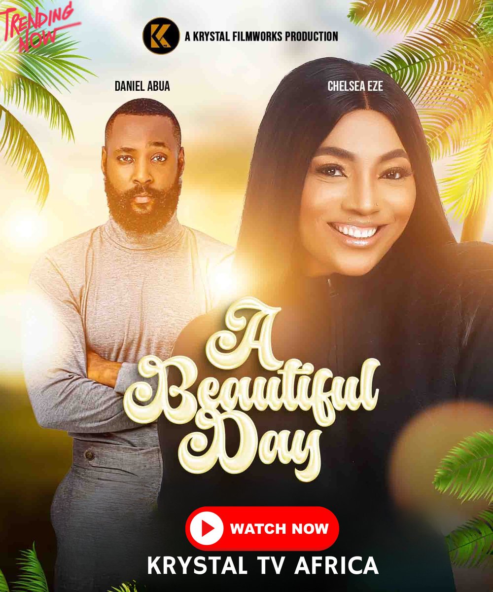 A BEAUTIFUL DAY 

<a href="/iamchelseaeze/">Chelsea Eze</a> @iamdanielabua <a href="/ornellaopah/">opah ornella</a> @lemuelasena @emem_ime .

Now Live on @krystaltvafrica Youtube page.

#nollywoodmovies